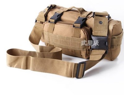 台南 武星級 多用途 3P 小腰包 沙(槍盒 槍箱 槍袋 槍包 旅遊 露營 肩包 書包 背包 生存遊戲 軍事風 迷彩