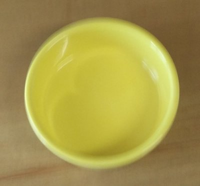 NPF 貓 狗 兔 鳥 小動物用 食盆/食器 食物皿 食物碗  (陶瓷/黃色)日製
