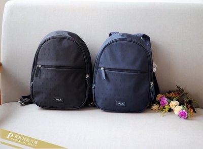 雅格時尚精品代購agnes.b  簡約時尚 精緻品牌標誌 優雅舒適通勤後背包 日本代購