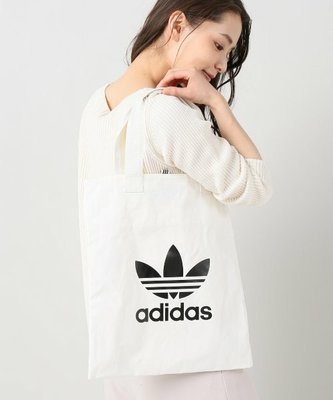 【Mr.Japan】日本限定 adidas 愛迪達 手提袋 肩背 購物袋 補習 a4 通勤 包 包包 白 預購款