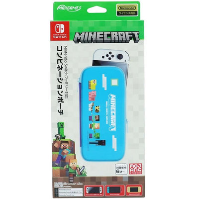 泥鼠※Switch 配件※Max Games NS 全系列主機 EVA 收納包 Minecraft 角色（全新）