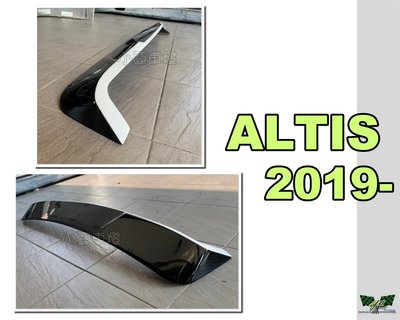 小亞車燈改裝＊全新 TOYOTA ALTIS 2019 19 年 12代 白黑雙色 含烤漆 後上尾翼 頂翼