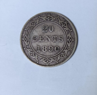紐芬蘭1890年20分銀幣