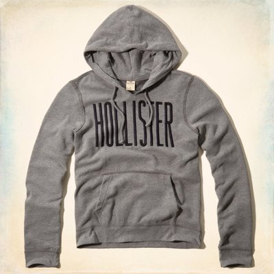 美國百分百【全新真品】Hollister Co. 帽T HCO 連帽 T恤 長袖 上衣 海鷗 灰色 S-XL號 F509