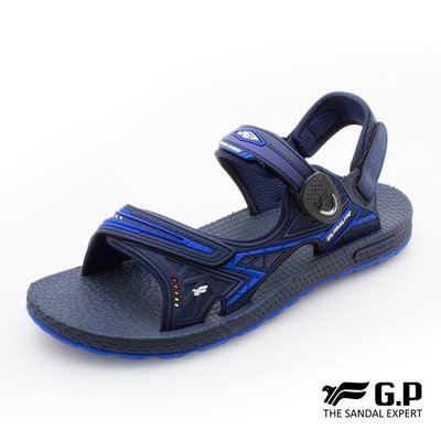 免運費 G.P 超羽量無重力涼拖鞋 G0790M 藍色(SIZE:39-44)