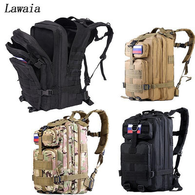 Lawaia 中性 30-50L 軍用背包防水尼龍面料運動旅行包戶外遠足野營背包裝備