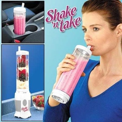 【瑪太】Shake’n Take 2合1輕便榨汁機 也可當水壺攜帶方便 可直接使用 果汁機 壓汁機