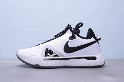 Nike PG4 EP 保羅喬治 黑白 潑墨 拉鏈 運動實戰籃球鞋 男鞋CD5082-100