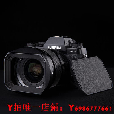 JJC 適用富士LH-XF16遮光罩 XF 16mm f1.4鏡頭金屬廣角方形配件67mm 相機XT30 XT4 XS1