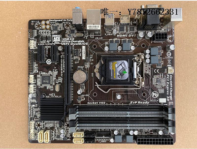 電腦零件Gigabyte/技嘉 B85M-D3V PLUS主板臺式機非全新DDR3支持4590 4790筆電配件