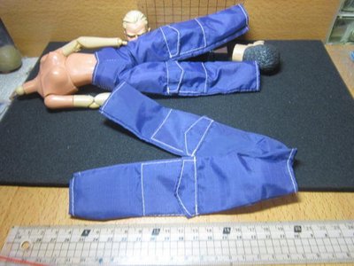 RJ3休閒部門 細腰女偶款1/6深紫色風衣型工作褲一件(腿袋可置物)