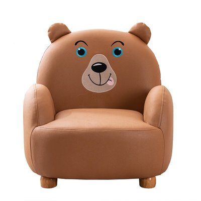 兒童沙發椅寶寶靠背椅子可愛卡通小熊椅男孩女孩單人布藝閱讀沙發【爆款】