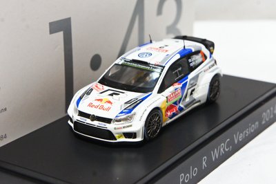 【超值特價】福斯原廠 1:43 Spark VW Polo R WRC 2014 #2 Latvala