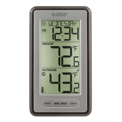 [4美國直購] La Crosse Technology WS-9160UV3 溫度計配件 Digital Indoor Outdoor Thermometer