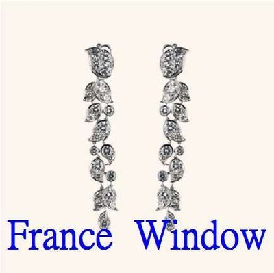 法國櫥窗cartier 經典款 hp800289 白金耳環