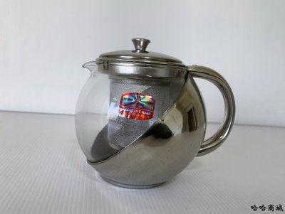 哈哈商城 雅緻 保健 咖啡 玻璃 壺 1100cc ~ 茶具 花茶 辦公 茶 餐具 茶壺 沖茶器 紅茶 濾壓壺 養生