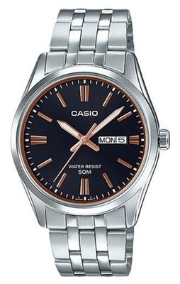 【天龜 】CASIO 簡約風格白領時尚不鏽鋼腕錶 MTP-1335D-1A2