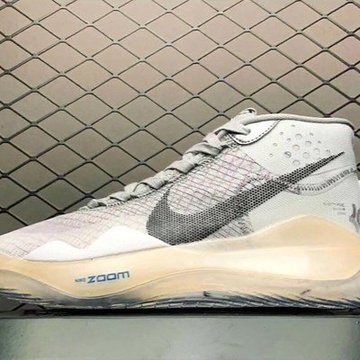 【正品】耐克Nike ZooM KD12 White Wolf Grey 杜蘭特 太極陰陽 灰白 籃球 CK1195-101慢跑鞋