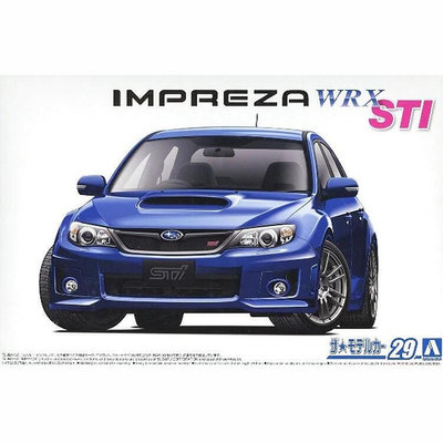 青島社拼裝模型 124 Subaru GRB Impreza WRX STI `10 05834