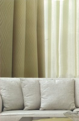 《L·H·L》布藝家紡～三明治壓紋(多層次）遮光窗簾布~台灣製造