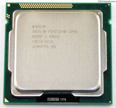 Intel Pentium G840 雙核 CPU / 1155腳位/ 2.8G / 3M 內建顯示、燒機測試良品