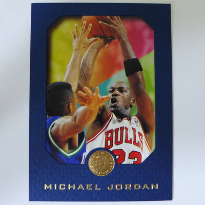 ~Michael Jordan/麥可喬丹~MJ黑耶穌.籃球之神.空中飛人 E-XL藍版.天窗特殊卡
