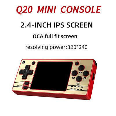 Q20 mini 開源迷你掌機PS懷舊FC復古SFC掌上GBA游戲機16G 經典遊戲機 掌上型遊戲機 掌上型電玩遊戲機 電玩