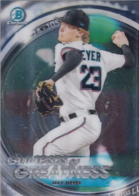 2020 Bowman Draft - Glimpses of Greatness Max Meyer
