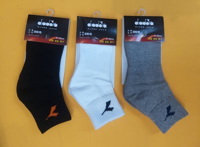 尼莫體育 DIADORA 吸濕排汗運動襪 短襪 厚底 襪子 ( 21~25cm)台灣製造 兒童女生 一次購買四雙