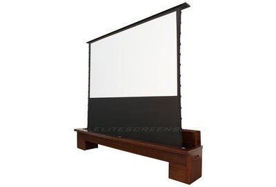 ~台北台中鳳誠影音~ EliteScreens (CFTE92H-C) 16:9 92吋 木櫃型電動上升張力幕