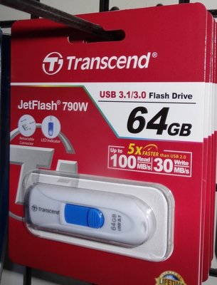 點子電腦-北投...全新◎創見 Transcend JetFlash 790W USB 3.0 64G隨身碟◎590元