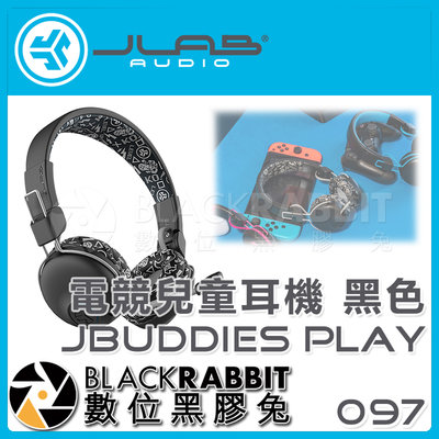 數位黑膠兔【 JLab JBuddies Play 電競 兒童耳機 黑色 】 藍牙5.0 低延遲 PS Switch