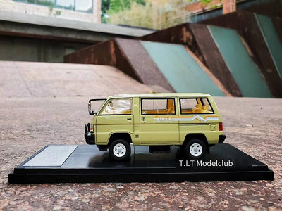 極致優品 正版兵人模型 【新品推薦】Sunyork&amp;TIT 143 得利卡 黃色 Delica 4WD(1982-1986) 樹脂 BR815