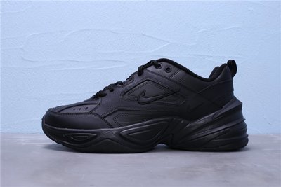 Nike M2K Tekno 復古 全黑 皮革 老爹鞋 休閒運動慢跑鞋 男女鞋 AO3108-012