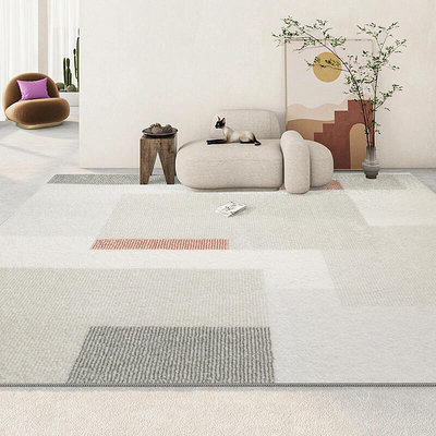 現貨:代簡約地毯客廳輕奢高級北歐幾何書房沙發茶幾毯家用仿羊絨地墊
