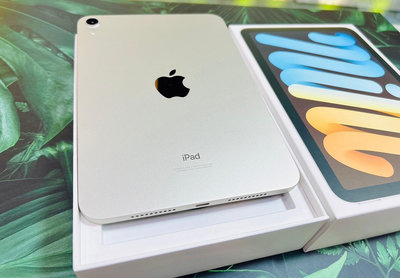 8.3吋【Apple 蘋果】🔋100%🍎IPad Mini6 256G 白色 wifi版💟蘋果原廠保固