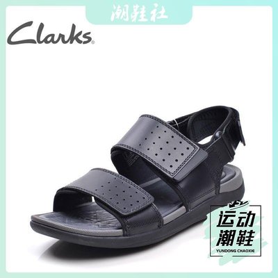 clarks其樂男鞋Garratt Active2022夏經典款魔術貼沙灘鞋羅馬涼鞋