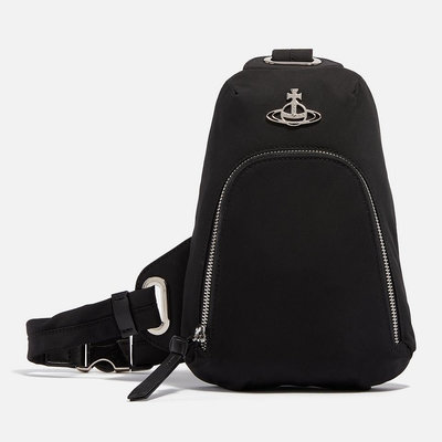 代購Vivienne Westwood Jerry Grained Leather Satchel Bag帥氣單肩斜背包後背包