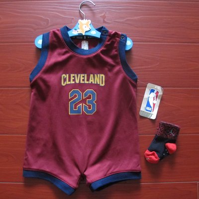 美國NBA官網愛迪達ADIDAS正品兒童寶寶小BABY新生兒包屁連身球衣JAMES 詹姆士騎士隊免運
