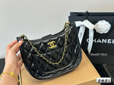 【二手包包】Chanel新品牛皮質地時裝休閑 不挑衣服尺寸2316cm NO83395