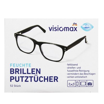 【易油網】VISIOMAX 德國 Dm 手機螢幕 眼鏡鏡片 相機鏡頭 液晶螢幕 眼鏡清潔布 拋棄式眼鏡布 52入