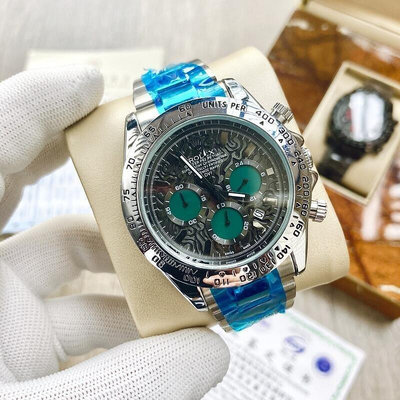 直購#Rolex-勞力士 宇宙計型迪通拿116508男士手錶 石英錶 三目計時 鋼帶錶帶 男士腕錶 40mm