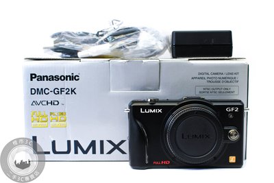【台南橙市3C】 Panasonic Lumix DMC-GF2 黑 微單眼 相機 二手相機 無中文顯示 #80230