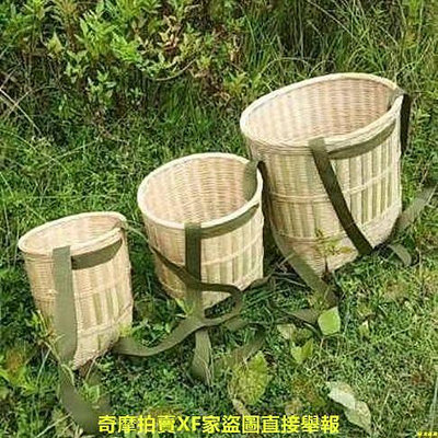竹子製品???竹制品批發家用竹簍舞蹈野外郊游采蘑菇傳統手工采茶表演背簍魚
