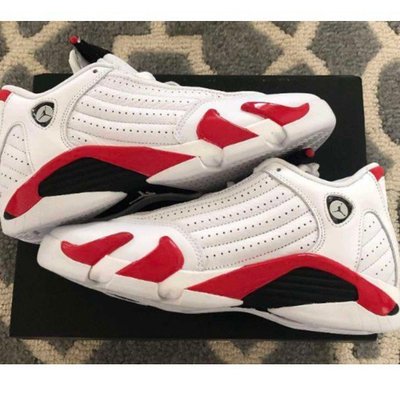 【正品】Air Jordan 14 Retro（GS）白紅 籃球 運動 現貨 女款 高幫 487524-100慢跑鞋