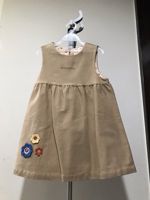 M IT台灣製ELLE POUPON女童背心裙無袖洋裝---出清價