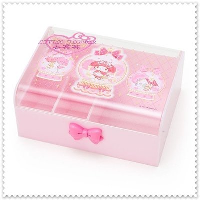 小花花日本精品♥ Hello Kitty 美樂蒂 飾品盒 置物盒 珠寶盒/小物盒 森林小紅帽 格紋小兔56865400