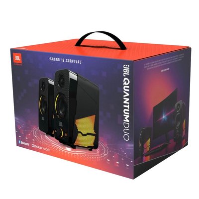 【kiho金紘】JBL Quantum DUO 遊戲電競個人電腦喇叭音響 RGB燈效 獨立高低音砲