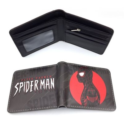 [現貨]皮夾錢包 蜘蛛人SPIDERMAN 復仇者聯盟Peter Parker動漫漫威趣味創意惡搞古怪交換生日禮品