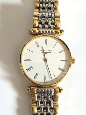 浪琴優雅系列鍍金精鋼石英超薄型女錶腕錶手錶    尺寸：錶徑